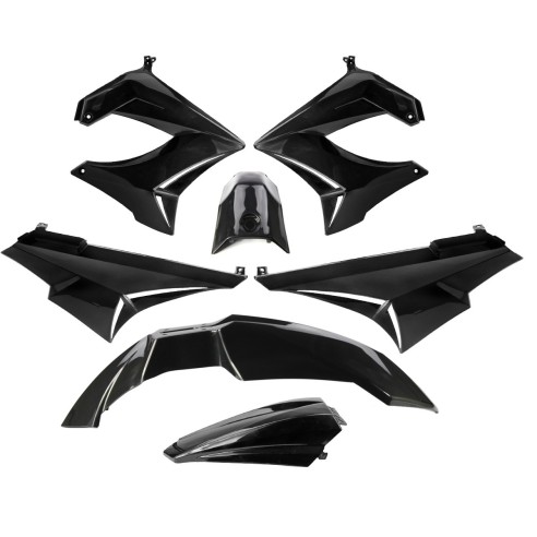 Plastic kit / fairing TNT Derbi Senda Xtreme - XRace 03-10 Black