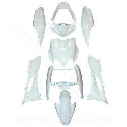 Kit de plásticos Yamaha JOG RR Blanco Brillo (9 piezas)