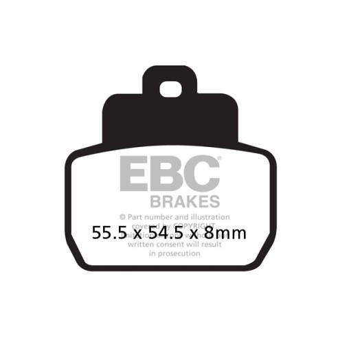 Pastillas de freno EBC Carbon Piaggio X8 / X9 125 - 250