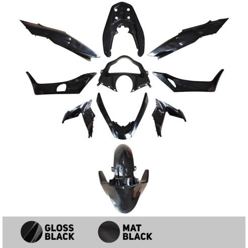 Kit de plásticos O-Parts Negro Brillo Honda PCX 125 (2014 - 2016)