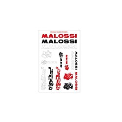 Hoja mini adhesivos Malossi rojo/negro/blanco 11x16,8cm